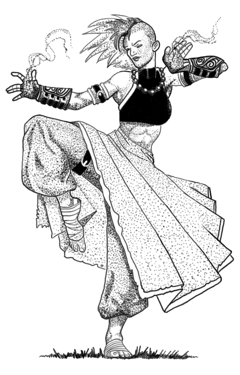 Mystic Monk Pointillism